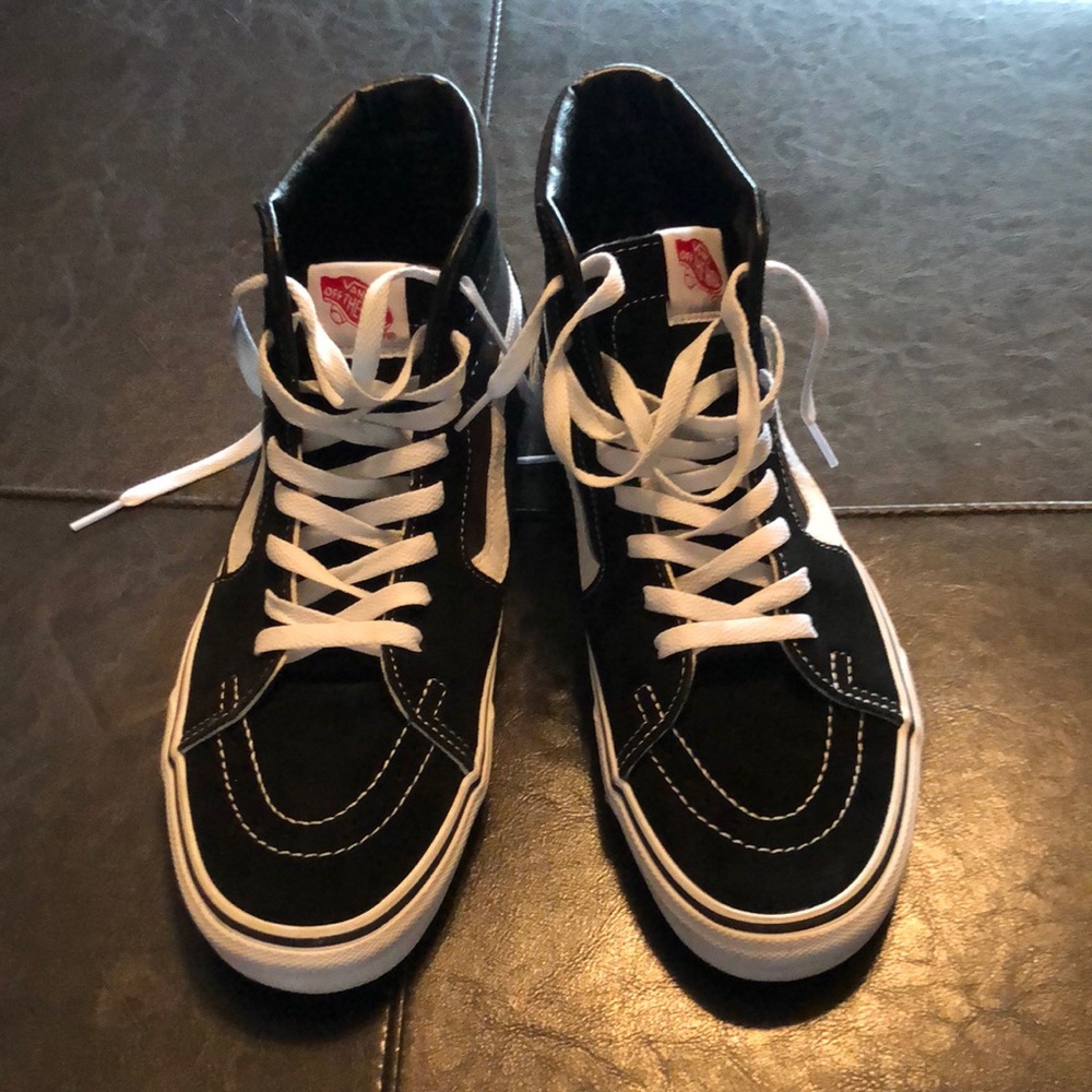 High Top Vans Black/White